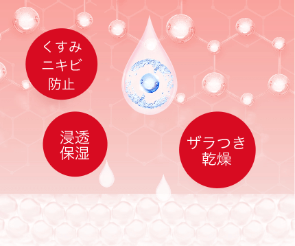 くすみ ニキビ 防止 浸透 保湿 ザラつき 乾燥